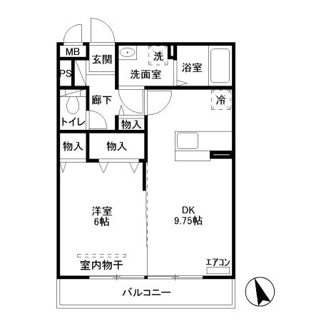 ポンテリーベ　Aの間取り