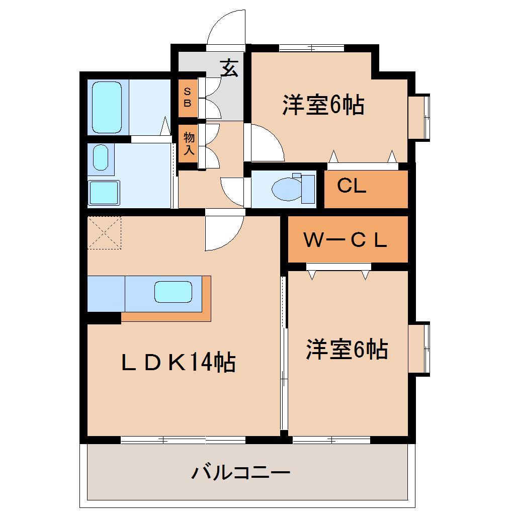 リビエールノガミIIの間取り