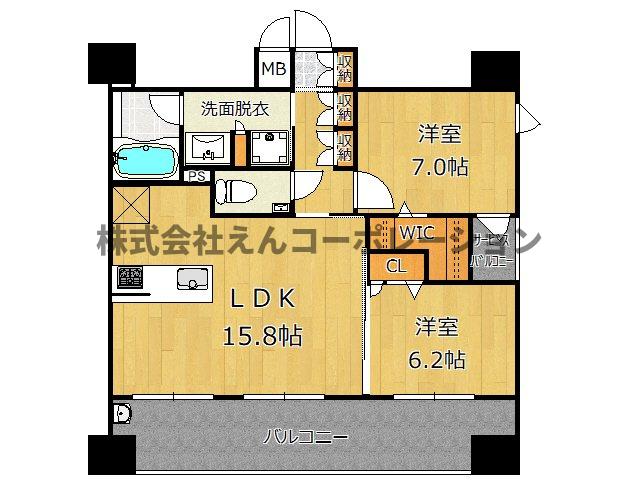 エンクレスト博多EAST PARKの間取り