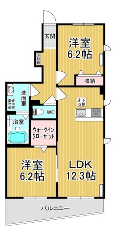 グリーンスクエアCの間取り