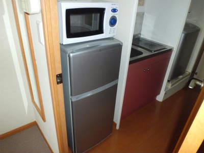 その他　冷蔵庫と電子レンジはキッチン隣です。