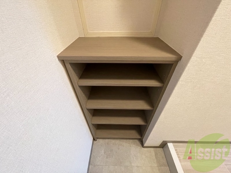 収納　靴が整頓出来ますね。