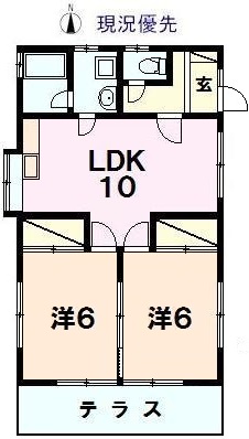 ミノワホーム 8号棟の間取り写真
