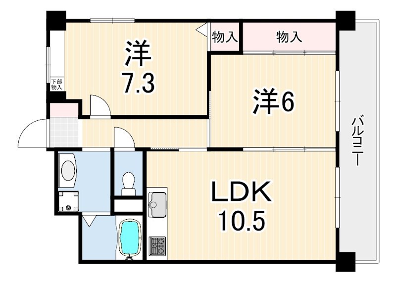 フレグランス・芦屋の間取り写真