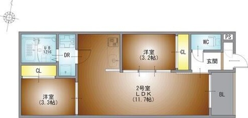 REGALEST堀田の間取り写真