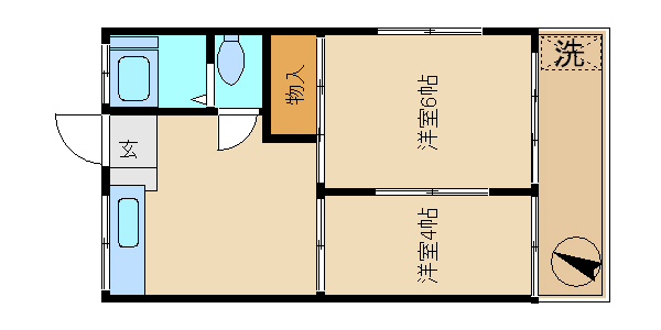 金沢コーポの間取り