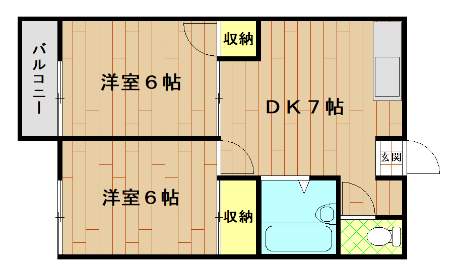 ハイツパーシモンの間取り