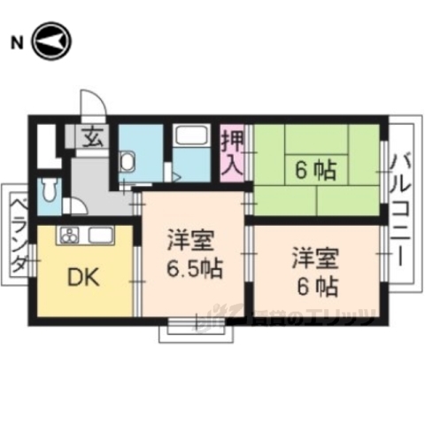 エクシード西大津の間取り