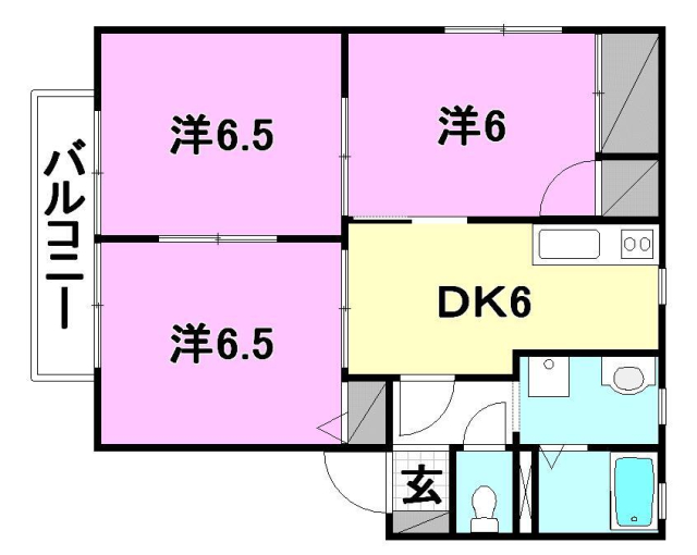 パティオＭの間取り