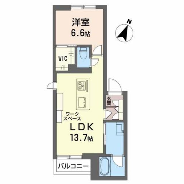 【新潟市中央区笹口のマンションの間取り】