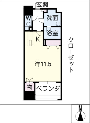 REPOSER名駅南 (ルポゼ名駅南)の間取り