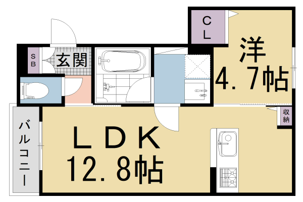 リガールメゾン　円町の間取り