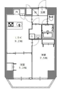 First Residence 錦糸町の間取り
