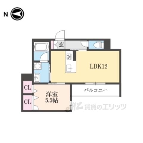 大和郡山市茶町のマンションの間取り