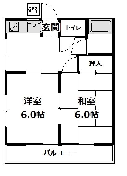 第１白砂ハイツの間取り