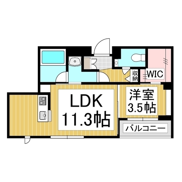 シャーメゾン　こまちの間取り