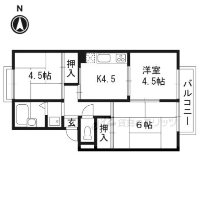 シャンポール・ド高槻の間取り