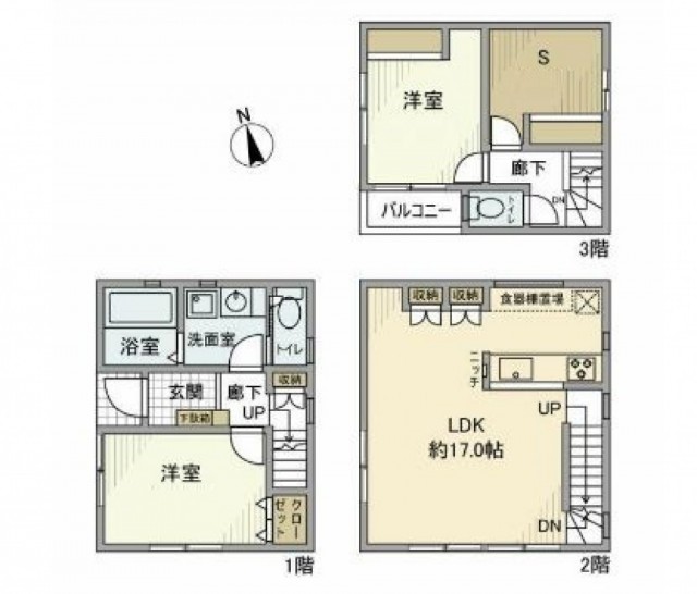 西品川戸建の間取り