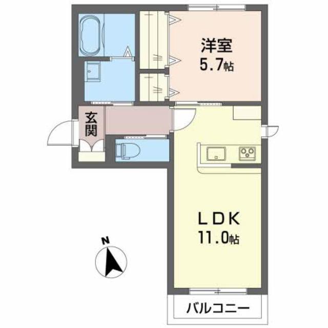 シャーメゾン・カルミアＡの間取り