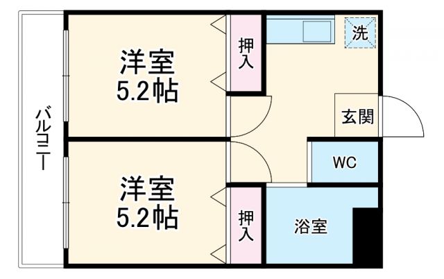 アブレスト四条大宮の間取り