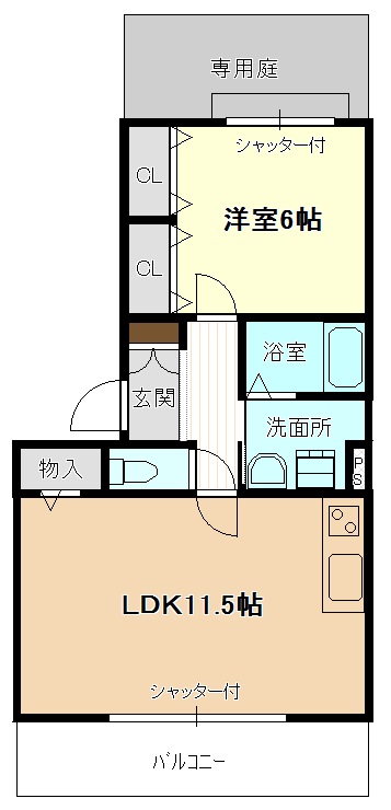 プレジャー上橋の間取り