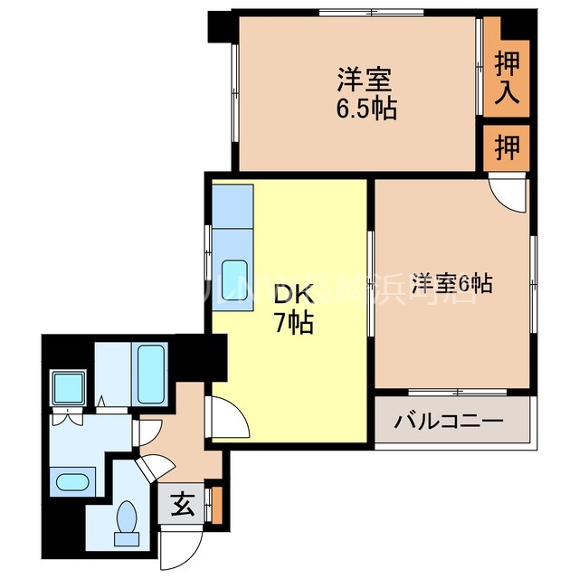 ブランディール鮫島の間取り