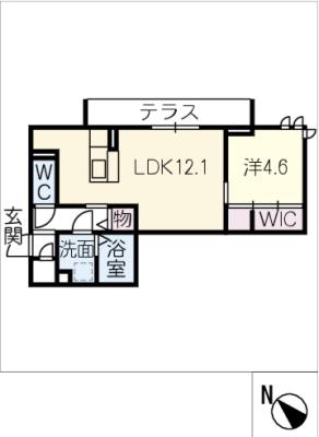 ディーシャンブル南丸之内　Ａ棟の間取り