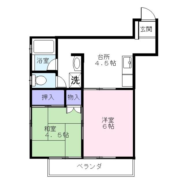 【さいたま市浦和区元町のアパートの間取り】