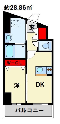 北九州市八幡西区黒崎のマンションの間取り