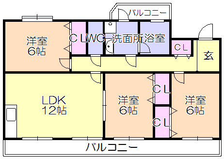 【グレイスコート花畑の間取り】