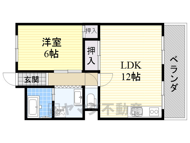 第1マンション寺直の間取り