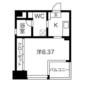 GRANDUKE代官町の間取り