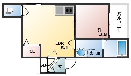 GRANDIＲ七道Bliss Courtの間取り