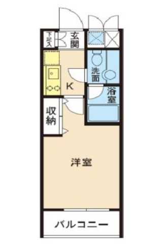 新宿区大久保のマンションの間取り