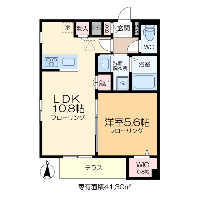 （仮称）東堀切1丁目メゾンの間取り