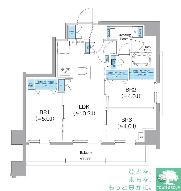 大田区仲池上のマンションの間取り