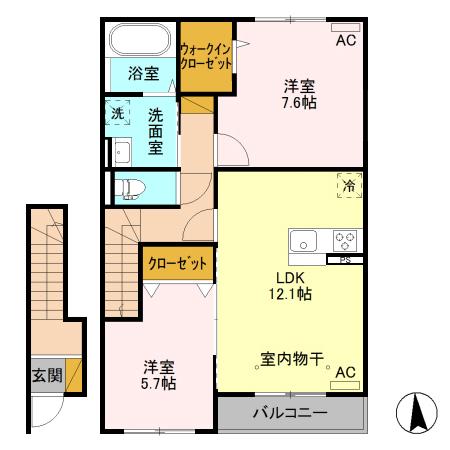 シルクロード万葉Ａの間取り