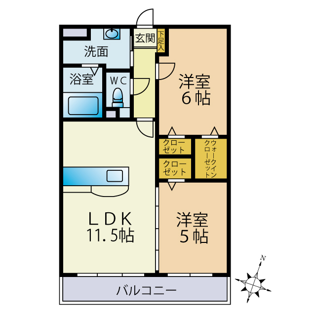 カーサパルチェの間取り