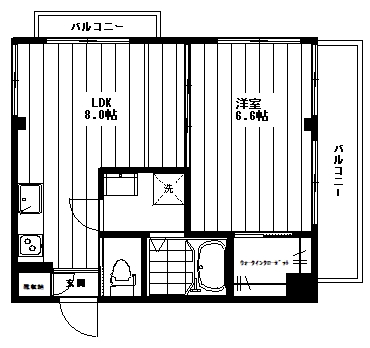 シティーマンションの間取り