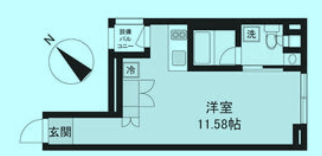 渋谷区神宮前のマンションの間取り