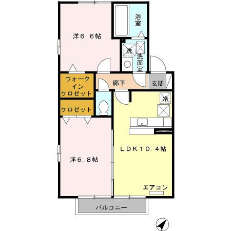 メゾン・ルアー　１棟の間取り