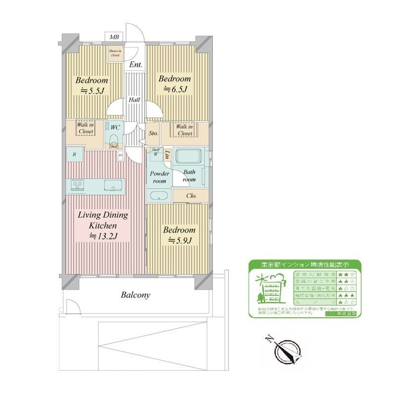 N-stage船堀の間取り