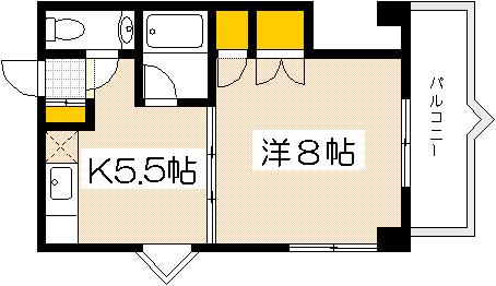 広島市西区小河内町のマンションの間取り