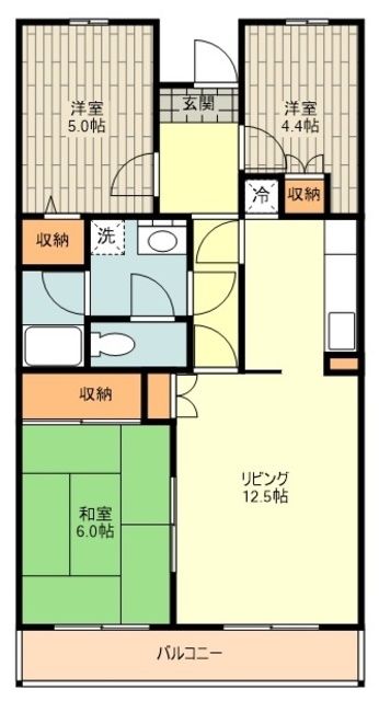 シャトー・メルベーユの間取り