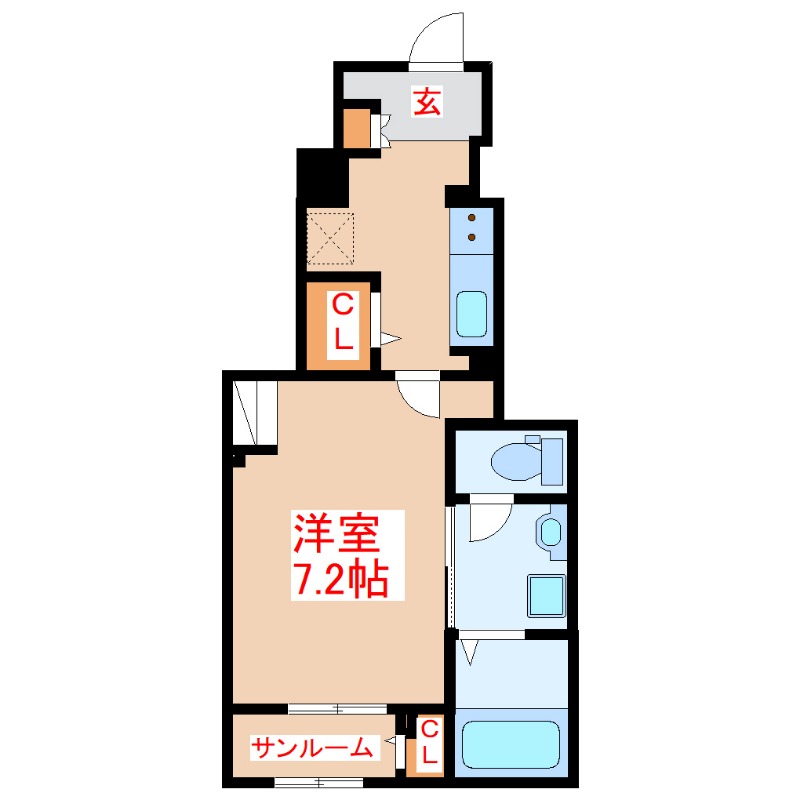 伊集院町徳重アパートの間取り