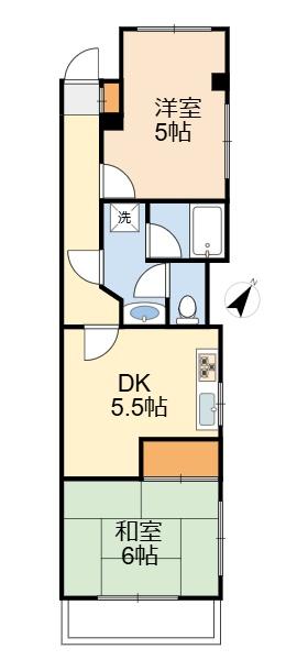 稲城市押立のマンションの間取り