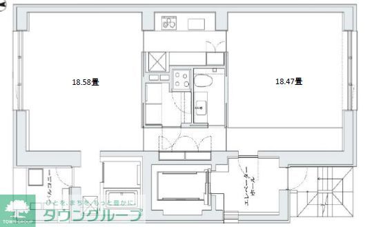 【中央区湊のマンションの間取り】