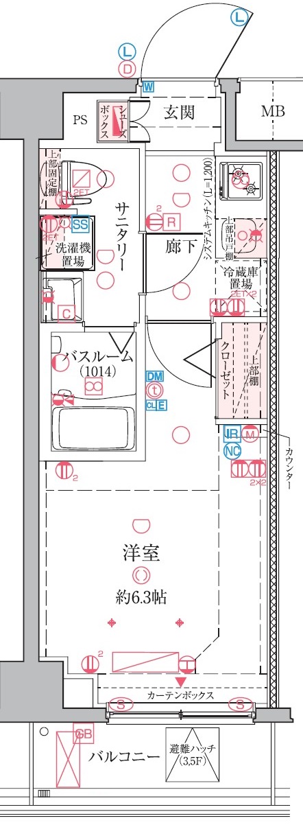 クレヴィスタ横浜綱島の間取り