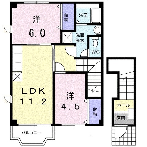 ヴィオレッテＴ・Ｕ－Ｂの間取り