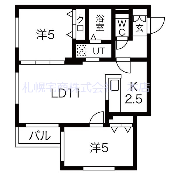 テラスココロの間取り